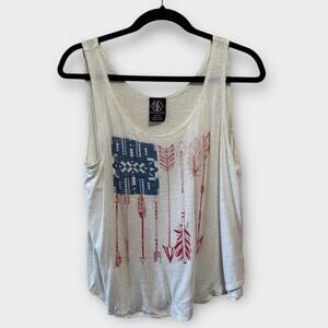 Fourth of July tank top flag and arrows size XL